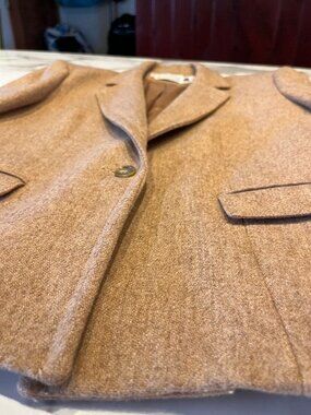 Vintage The Villager Camel Wool Blend Single Button Blazer - Women's 10